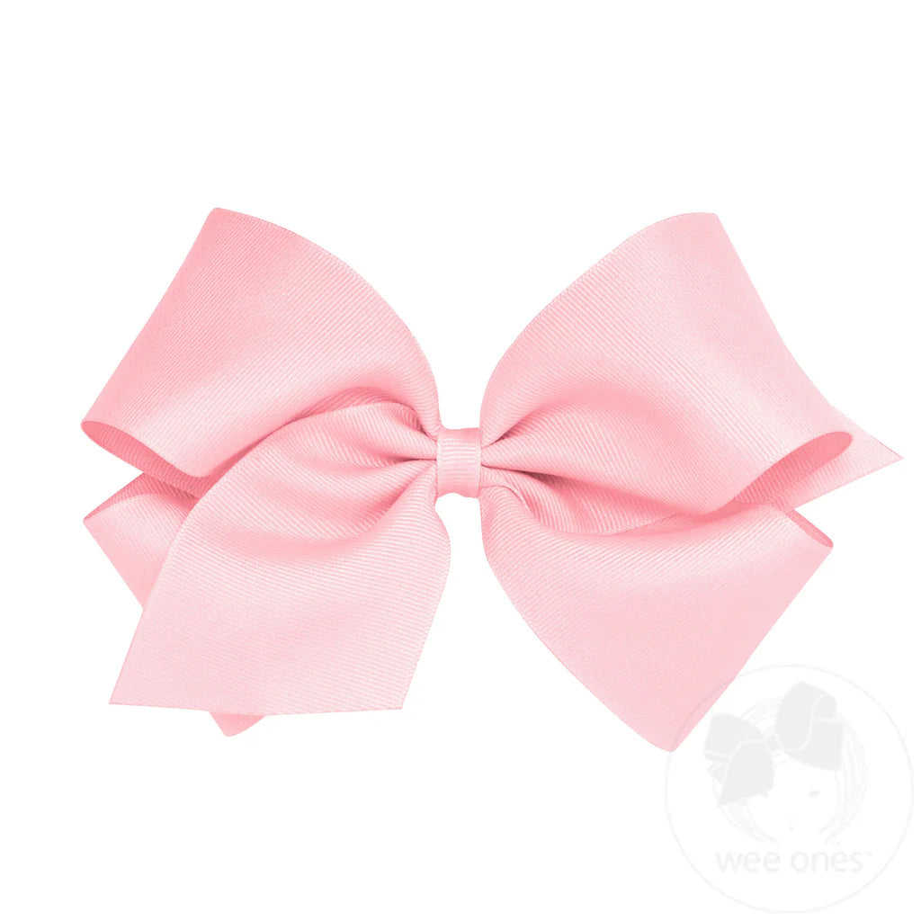 Wee Ones Light Pink Bow Size King