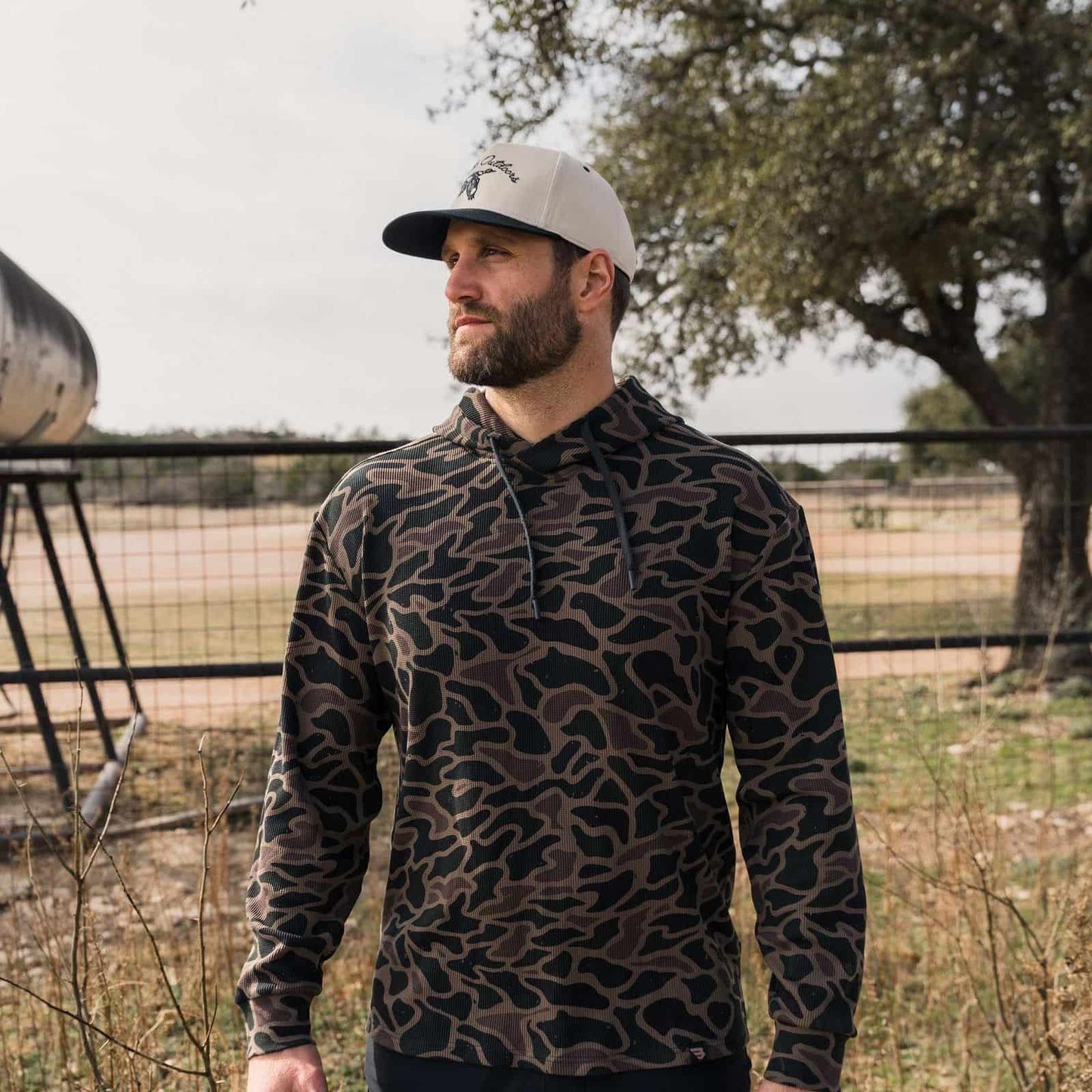 Burlebo Bendita Camo Thermal Hoodie