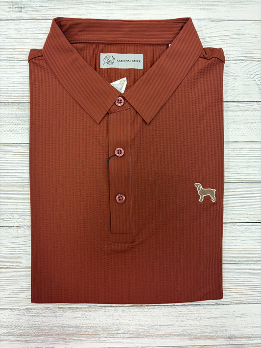 Cardinal Creek Copper Clay Logo Polo