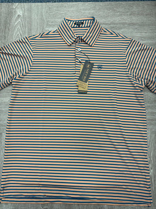 Heybo Coral/Navy Polo