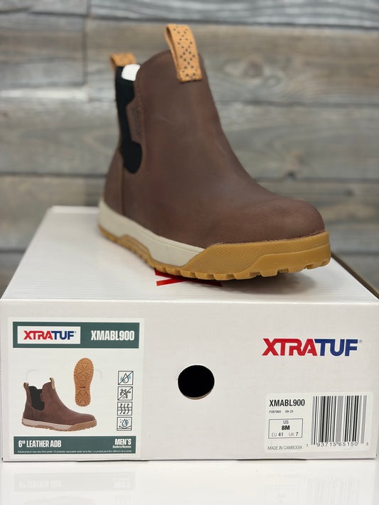Xtratuf Men's Earth Brown Leather ADB Waterproof Boots