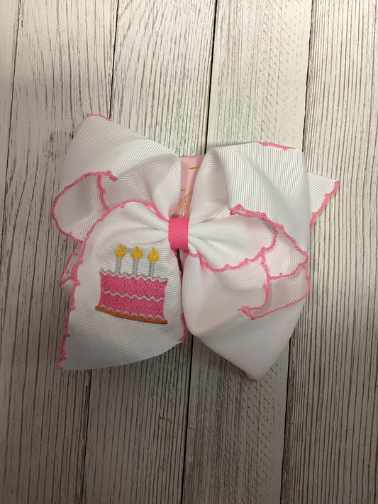 Birthday Embroidered Bow