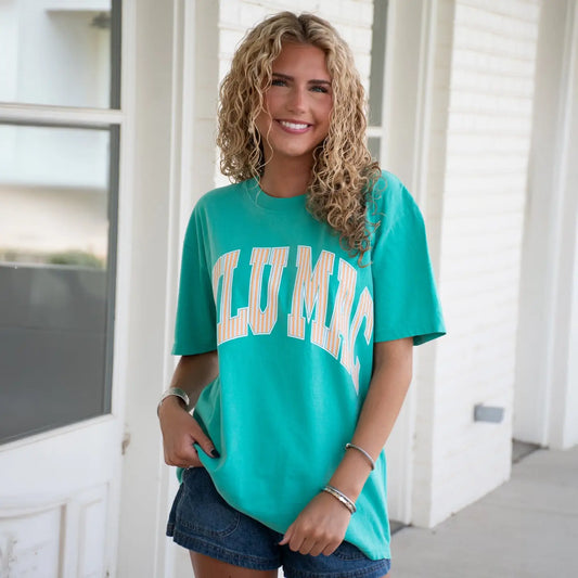 Lulu Mac Cream Sickle Sky/Island Green T-shirt