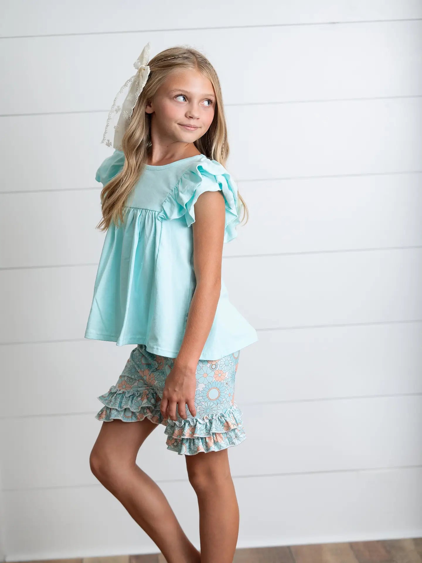 Sophia Lt Teal 2pc Outfit