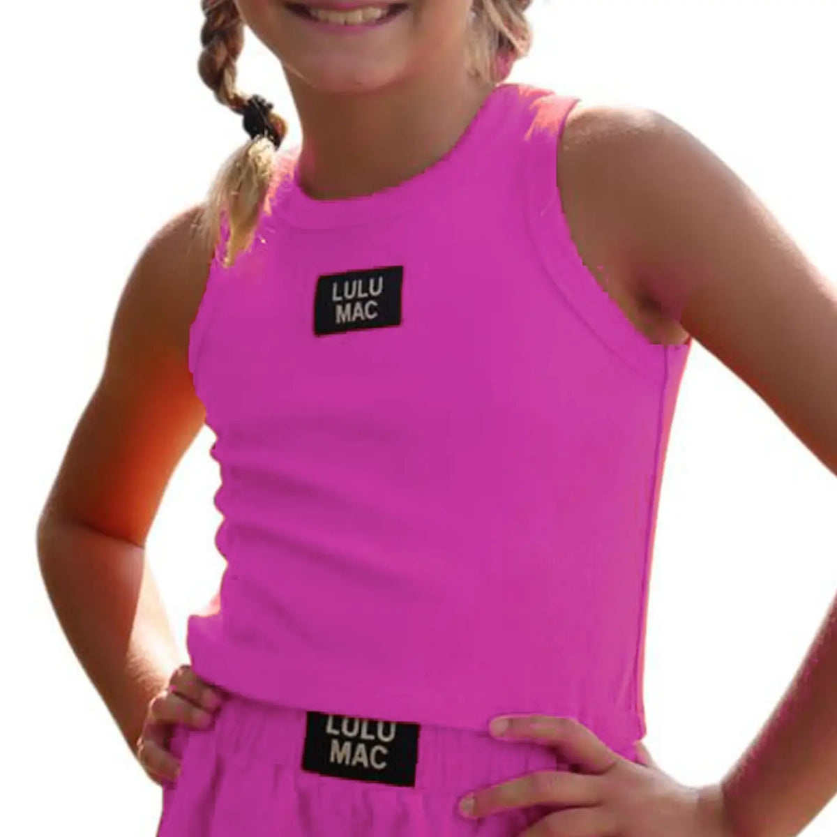 Lulu Mac Hot Pink Youth Tank