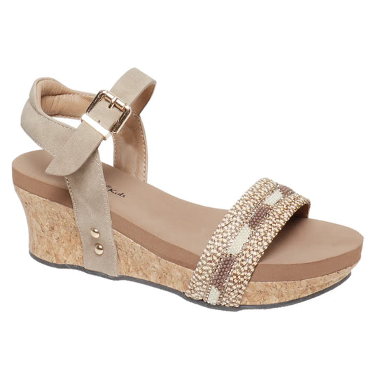 Pierre Dumas Girls Cerra Sandals in Gold