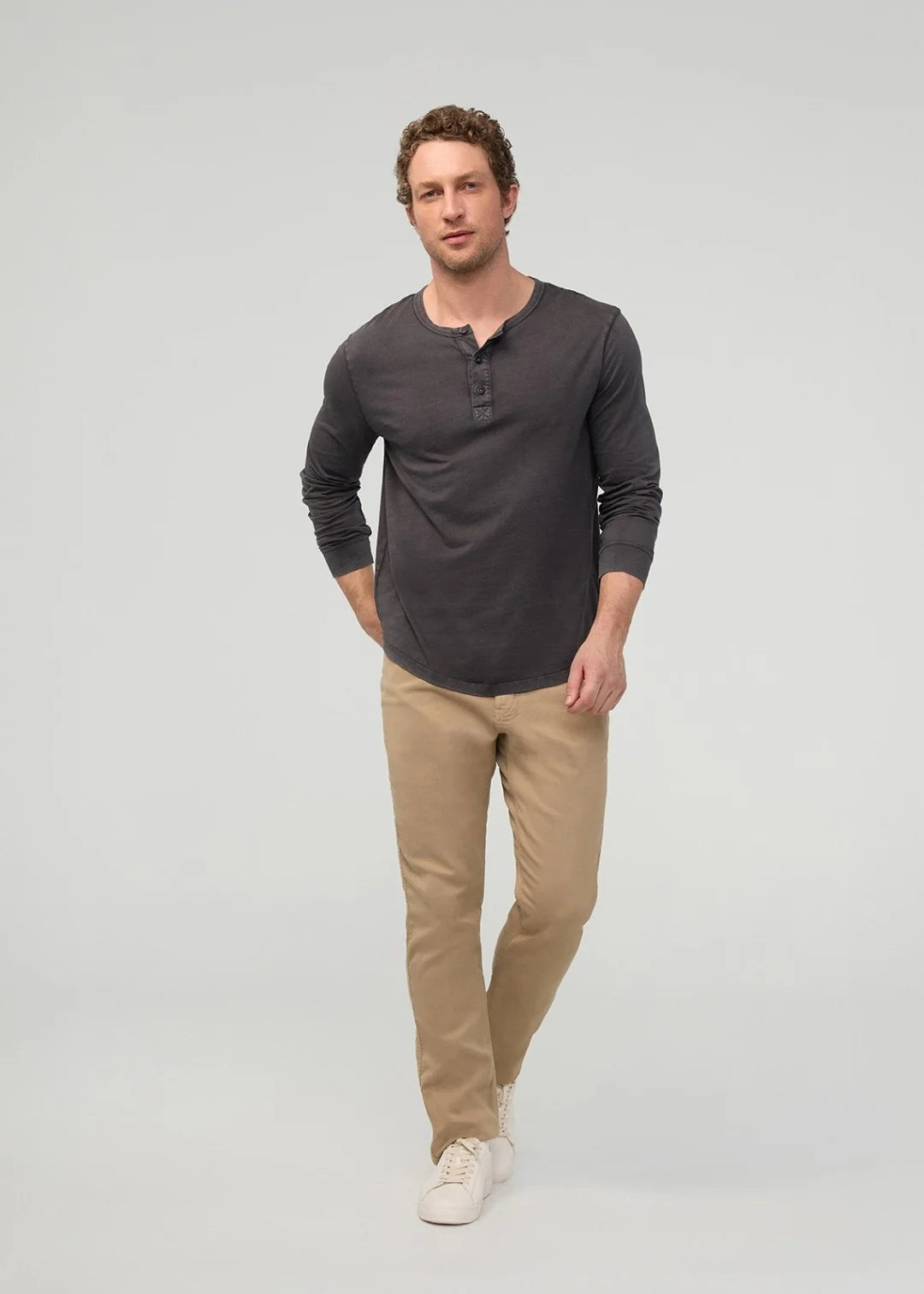 Duer No Sweat Athletic Taper Desert Khaki Pants