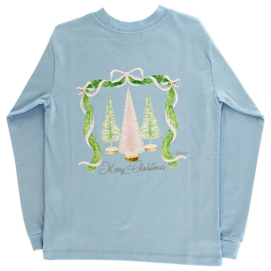 J Bailey Girls Bottle Brush/Bayberry Tee