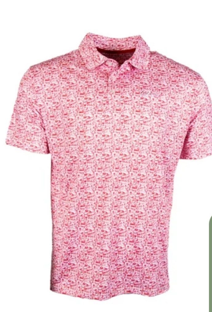 Old Row Tailgate Polo Crimson