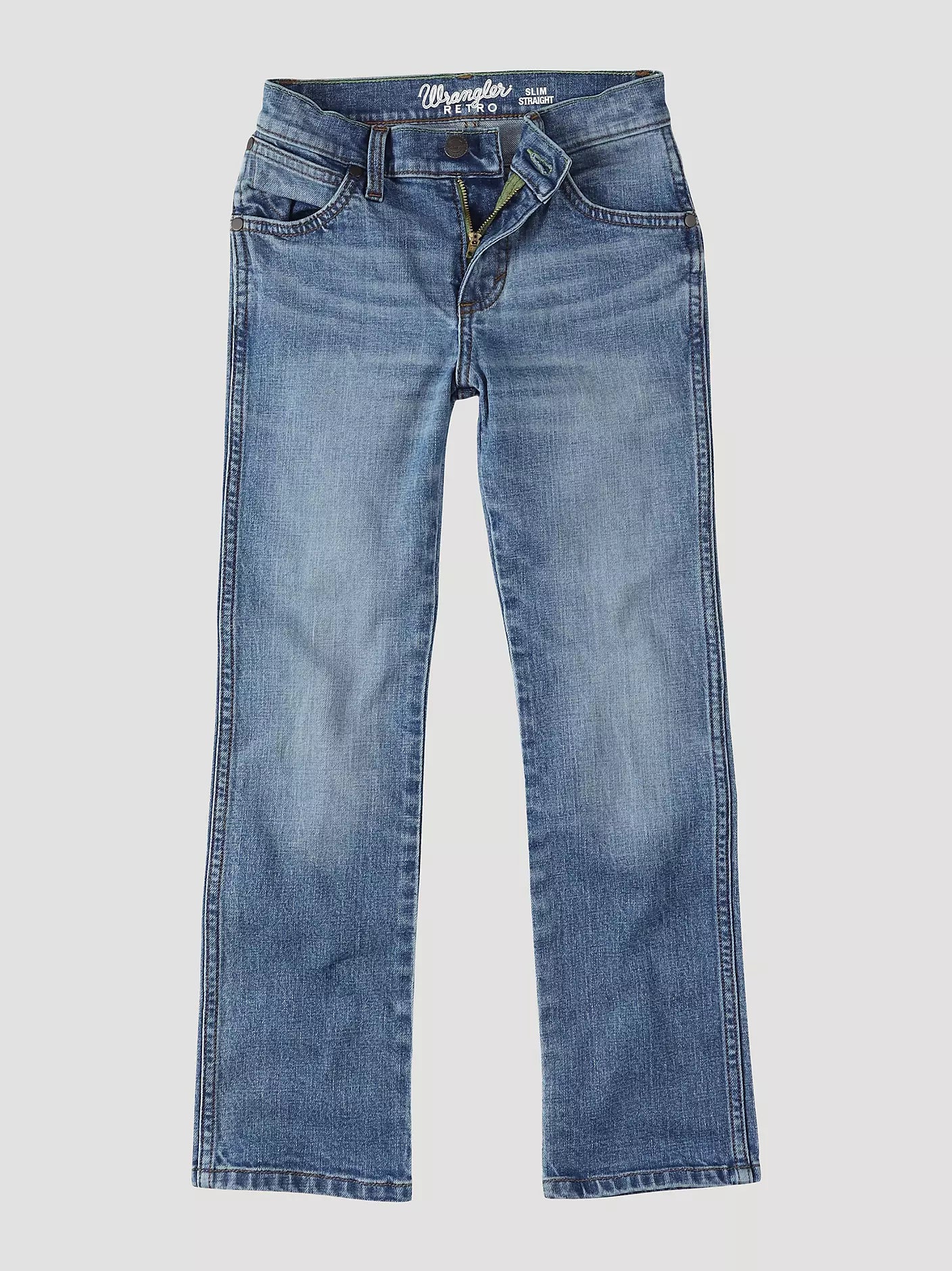 Boy's Wrangler Slim Fit Straight Leg Jeans 112335642