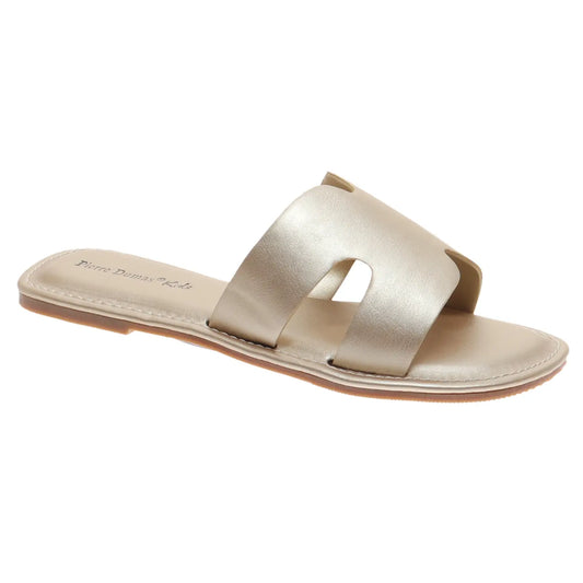 Pierre Dumas Girl's Chester Sandals in Gold
