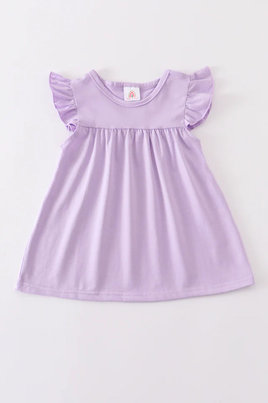 Purple Ruffle Top Girl's