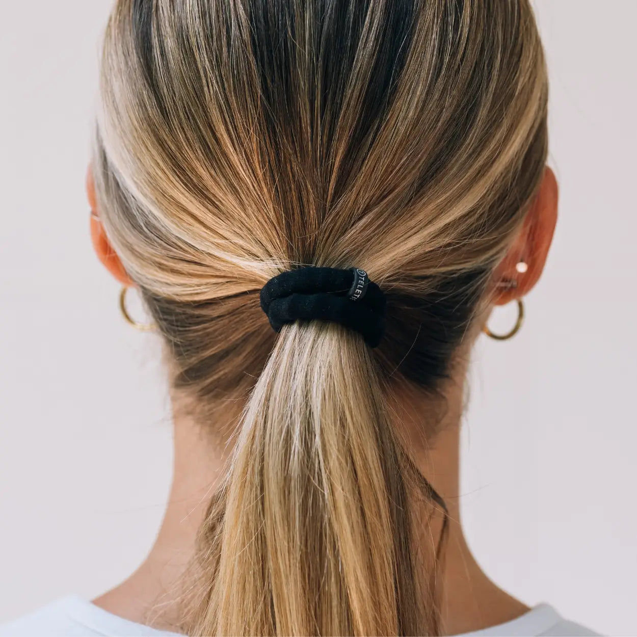 Teletie Nylon Black Hair Ties