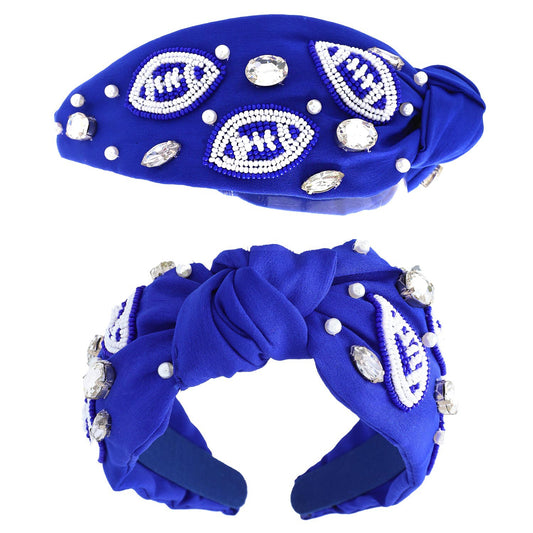 Royal Blue Football Headband