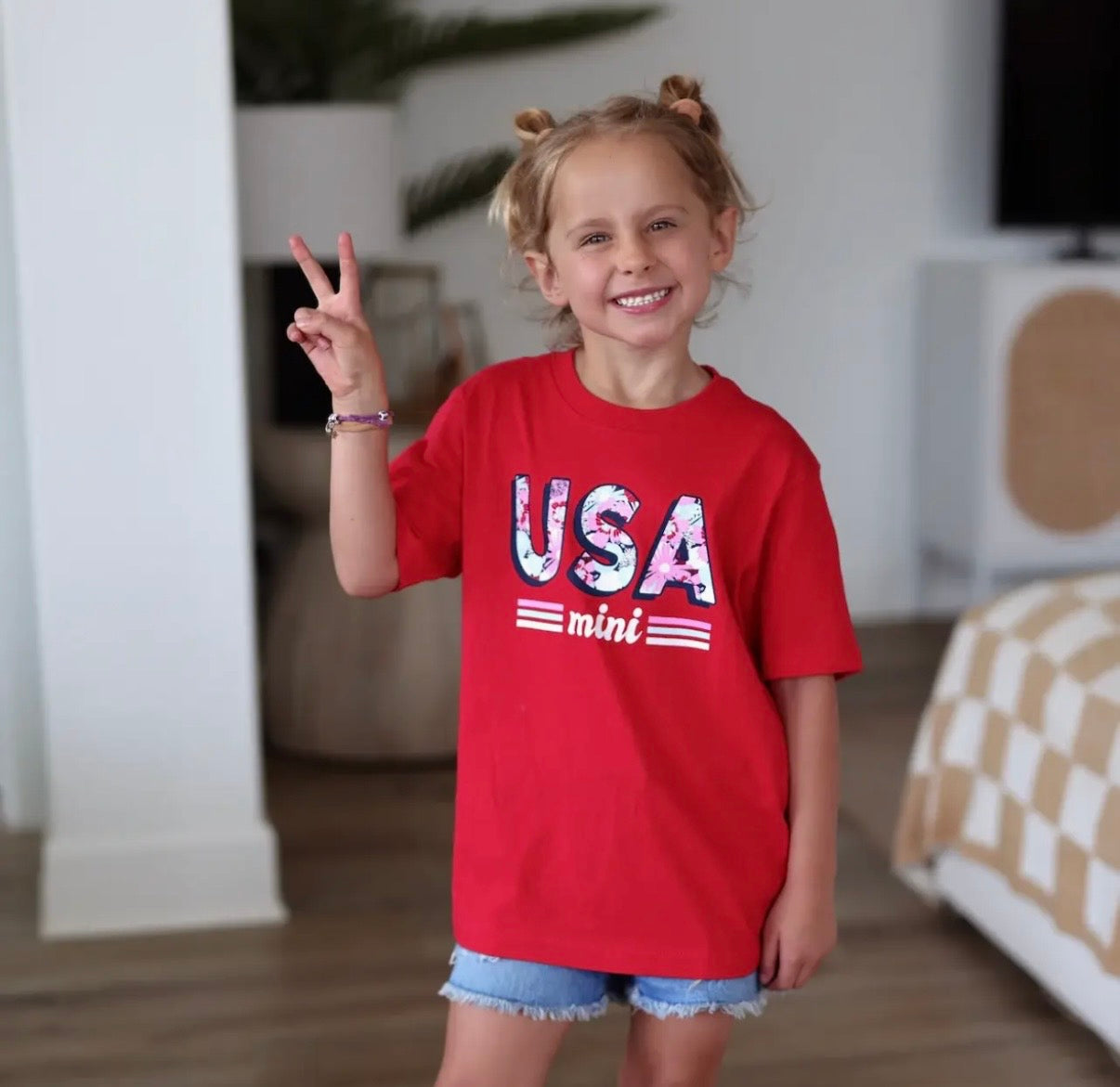 USA Mini T-shirt by Jadelynn Brooke