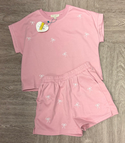 Hayden LA 2pc Pink Bow Outfit