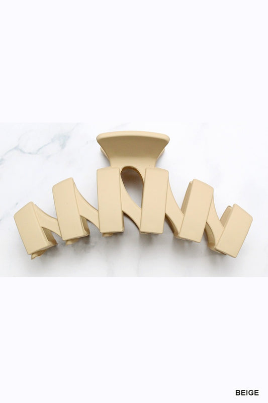 Beige Zig Zag Clip