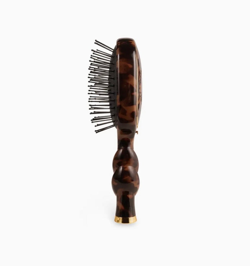 Teletie Mini Detangler Brush for Medium Hair Tortoise