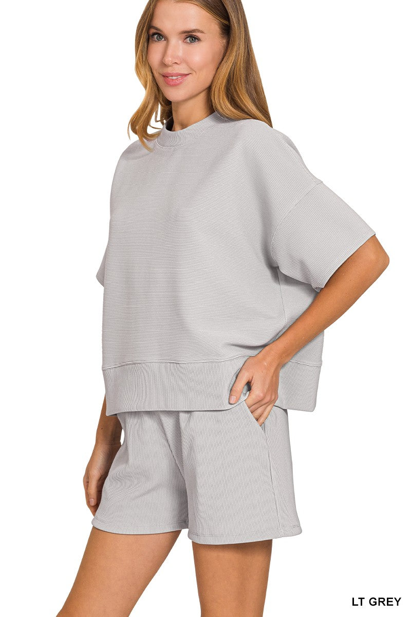 Lt Grey 2pc Outfit