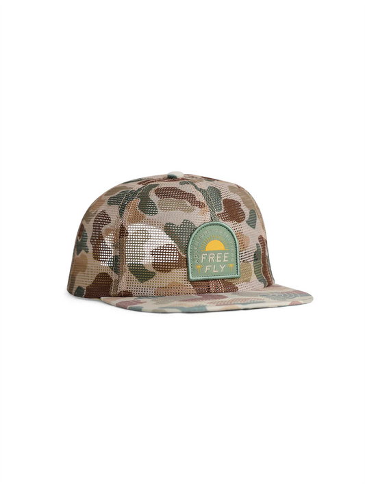 Free Fly Adventure Outdoors Mesh Hat, Vintage Camo
