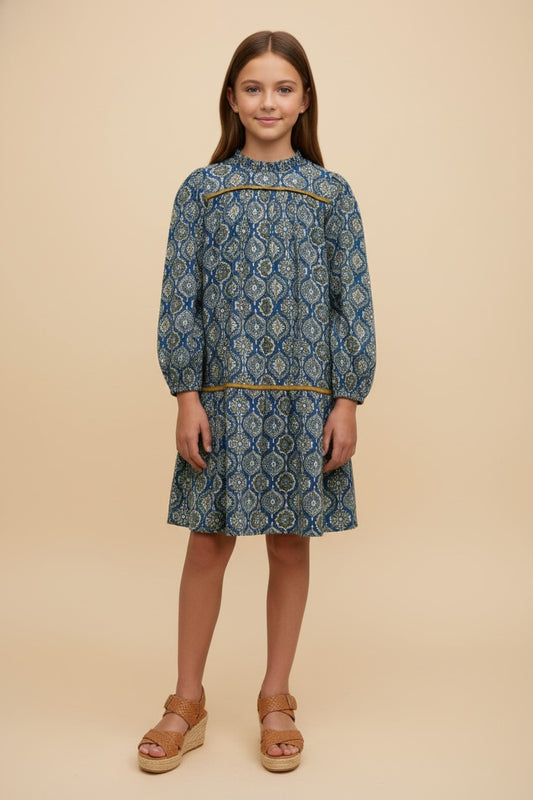 Denim Contrast Dress by Hayden Los Angeles