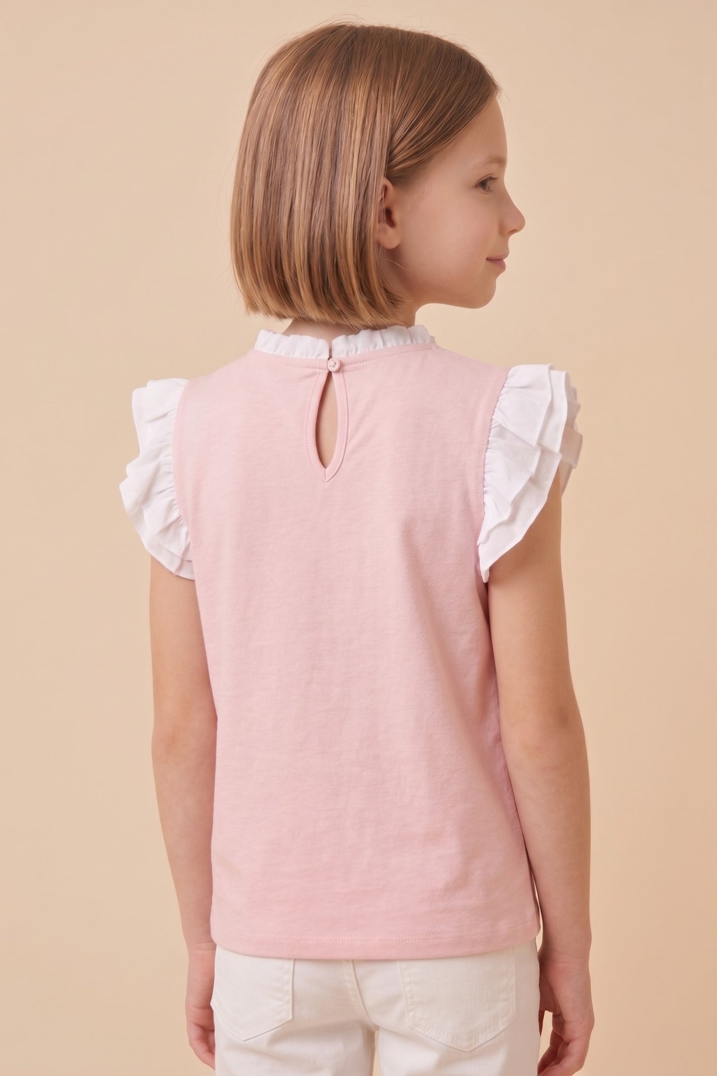 Blush in the Mix Top for Girls