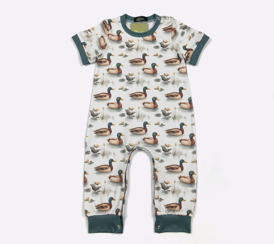 Morning On the Pond Boy Romper