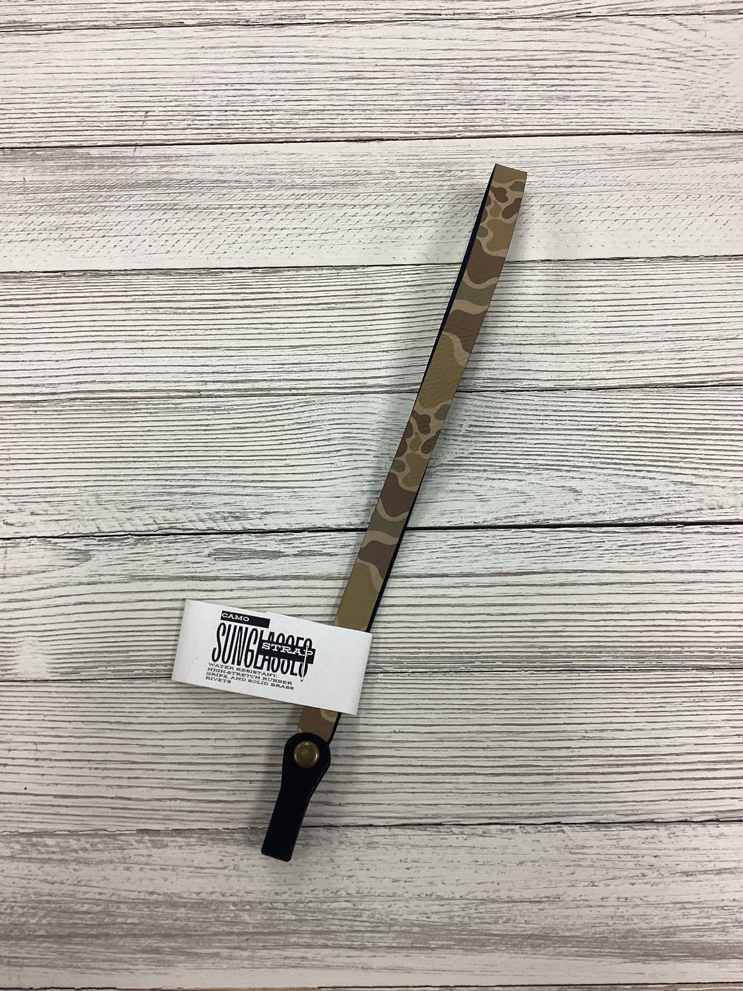 Duck Camo Leather Sunglasses Strap