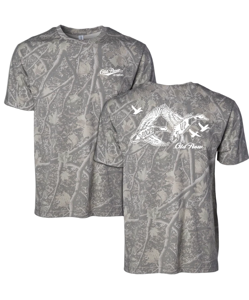 Old Row Outdoors Flocked Up Tee in Camo
