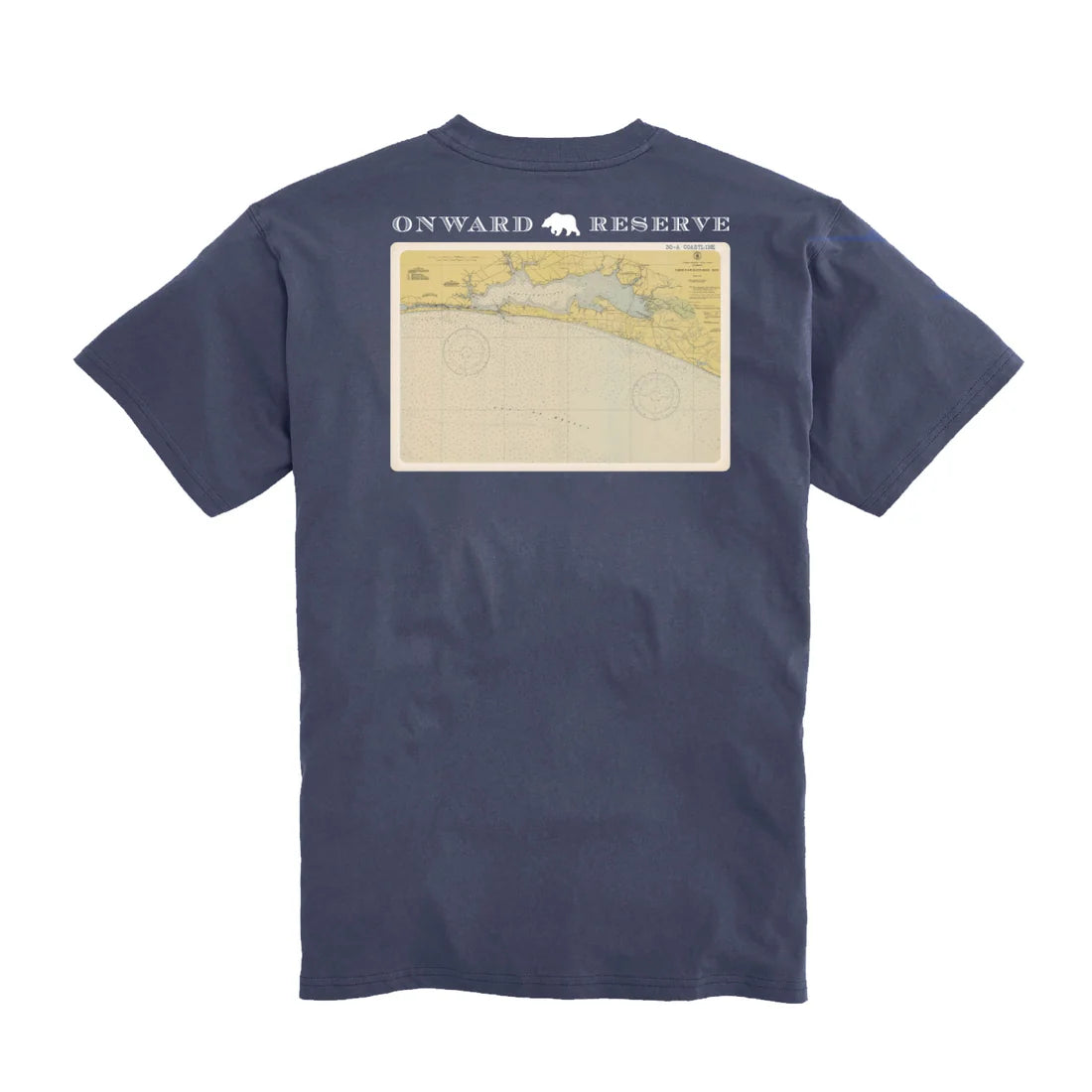 Onward Reserve Coastline Postcard T-shirt