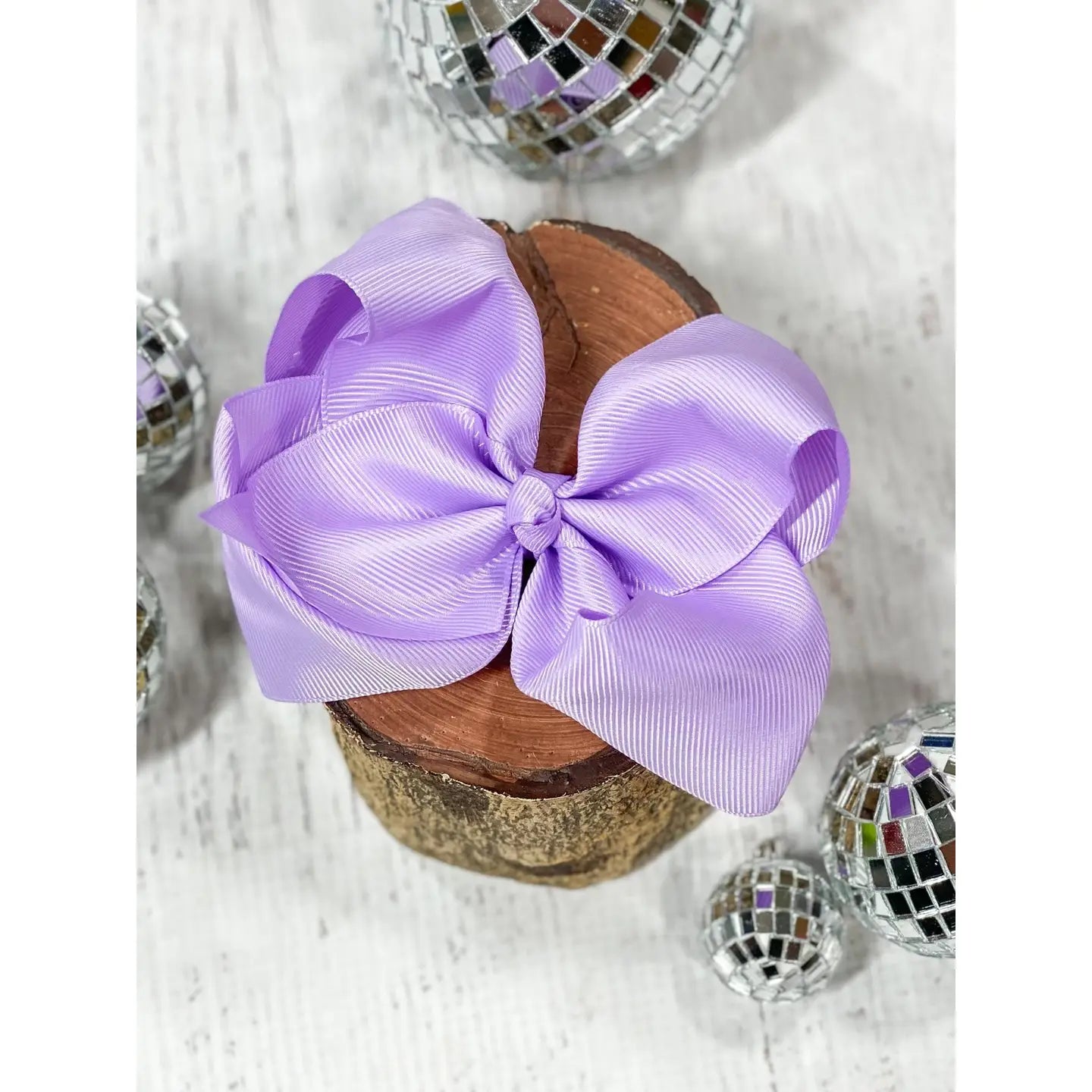 Lavendar Classic Hair Bow 4.5
