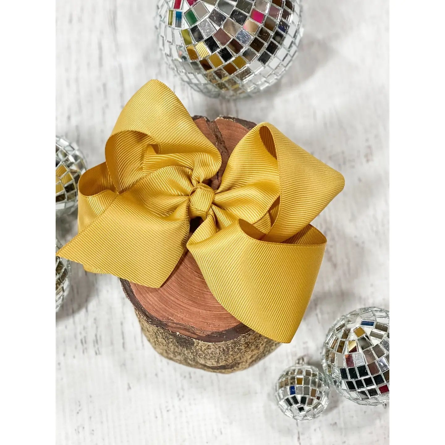Gold Classic Hair Bow 4.5