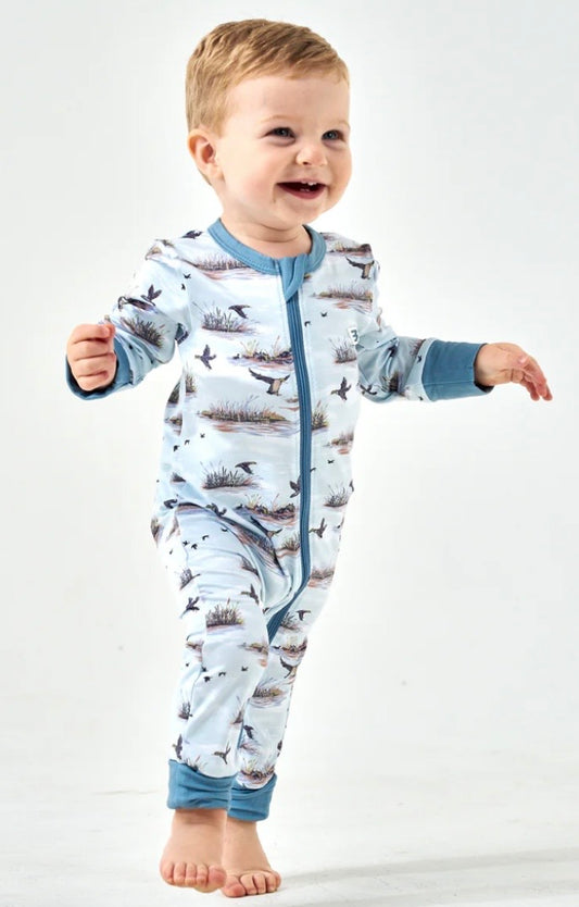 Burlebo Duck Hunt Zip Up Onesie