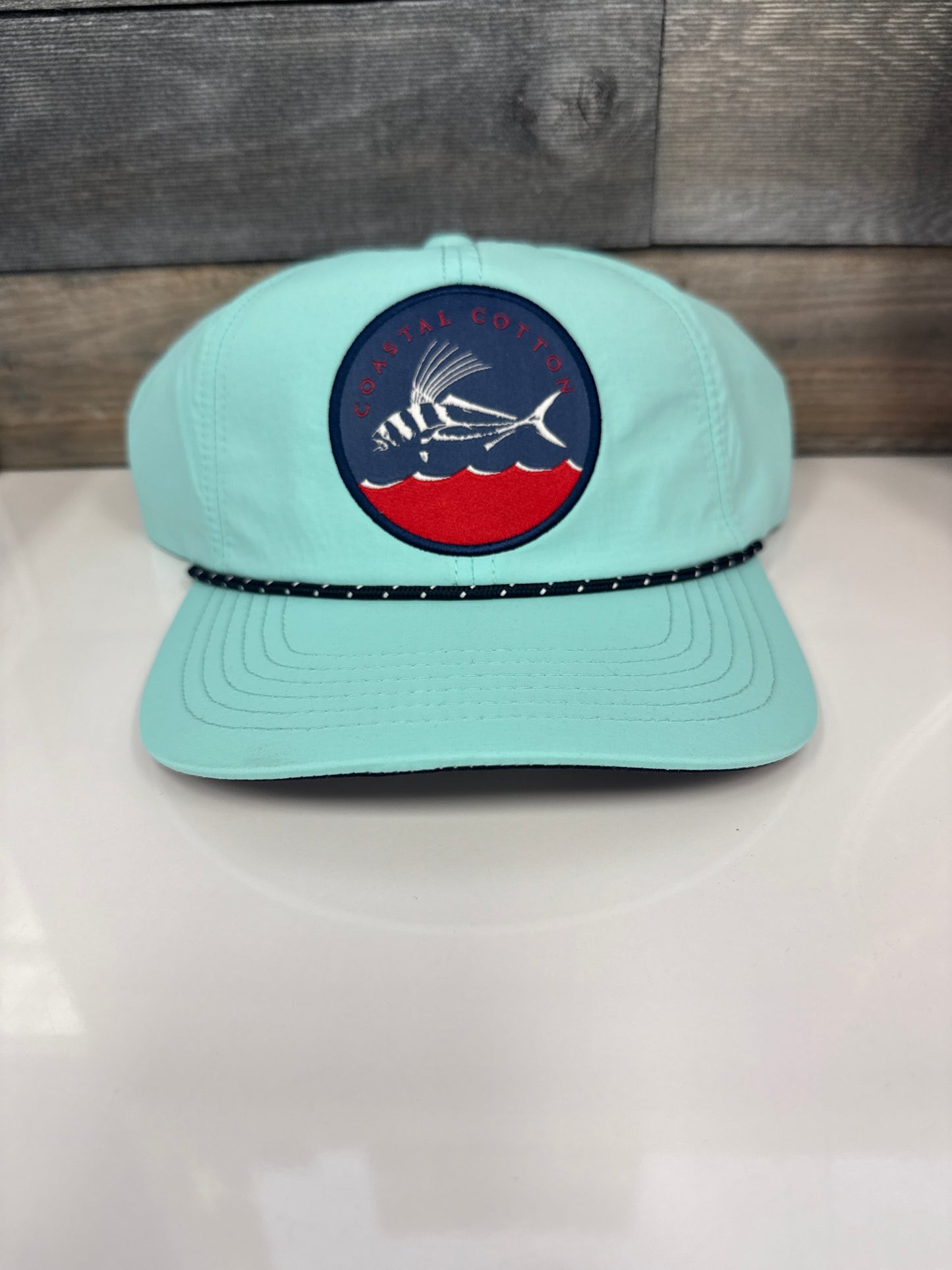 Coastal Cotton Reef Rooster Fish Nylon Cap