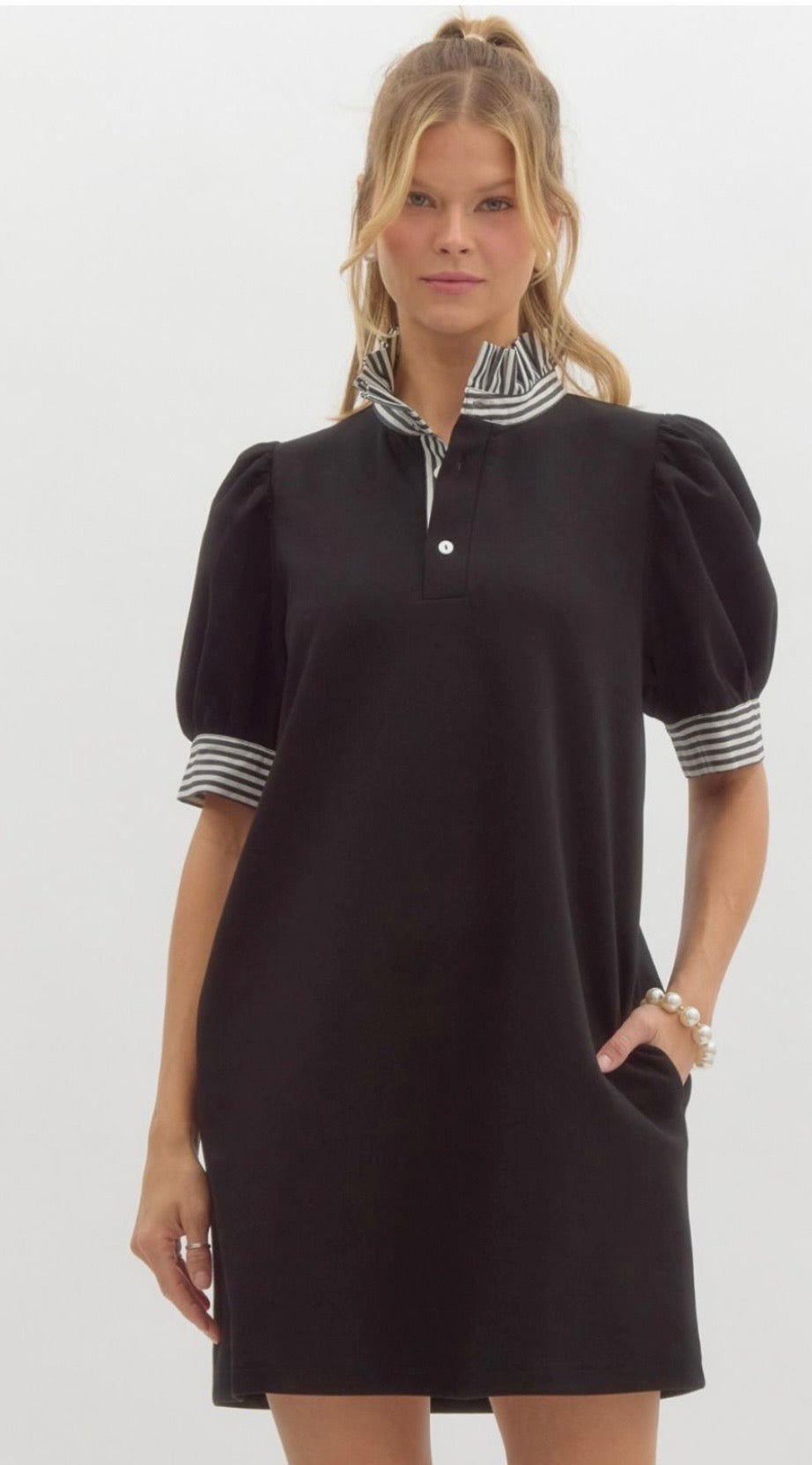 Gracefully in Black Dress by Entro