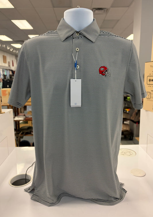 Southern Tide Stripe Polo UGA