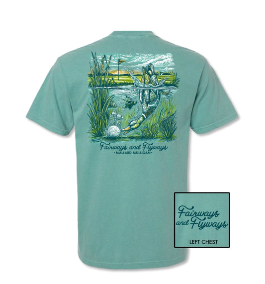 Fairways & Flyways Mallard Dive Seafoam T-shirt