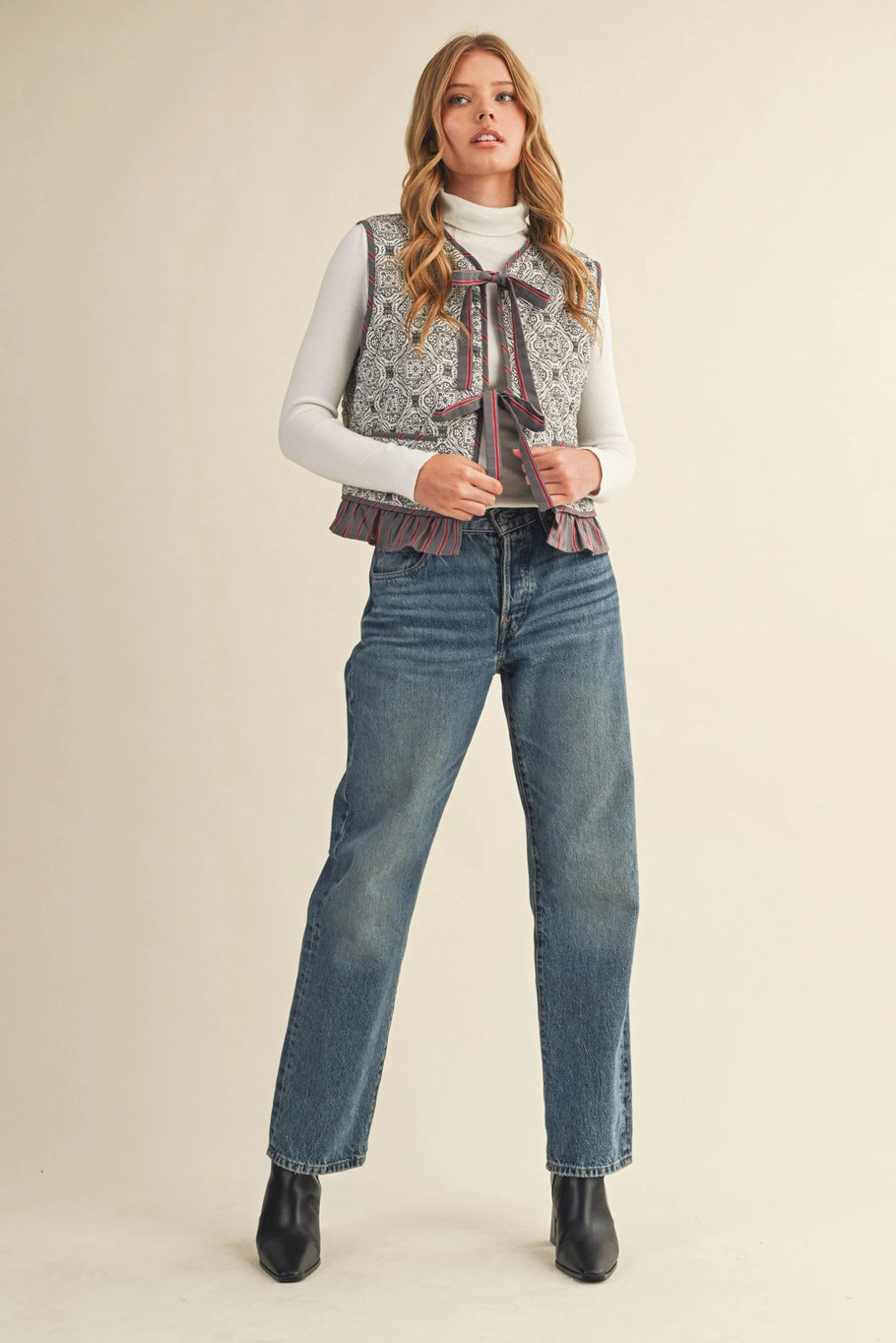 All in Grey Multi Quilted Vest