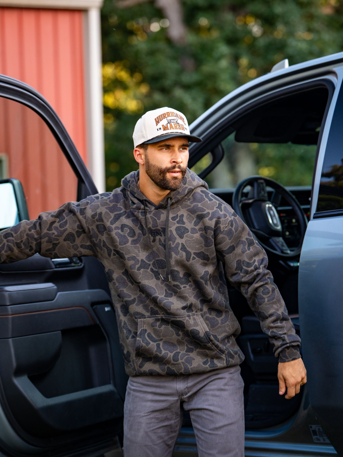 Hurricane Marsh Heavyweight Hoodie River Camo