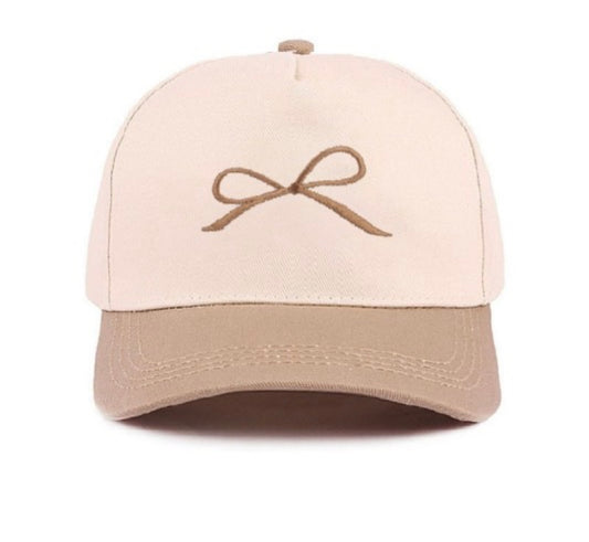 Coquette Ash Mocha Bow Hat