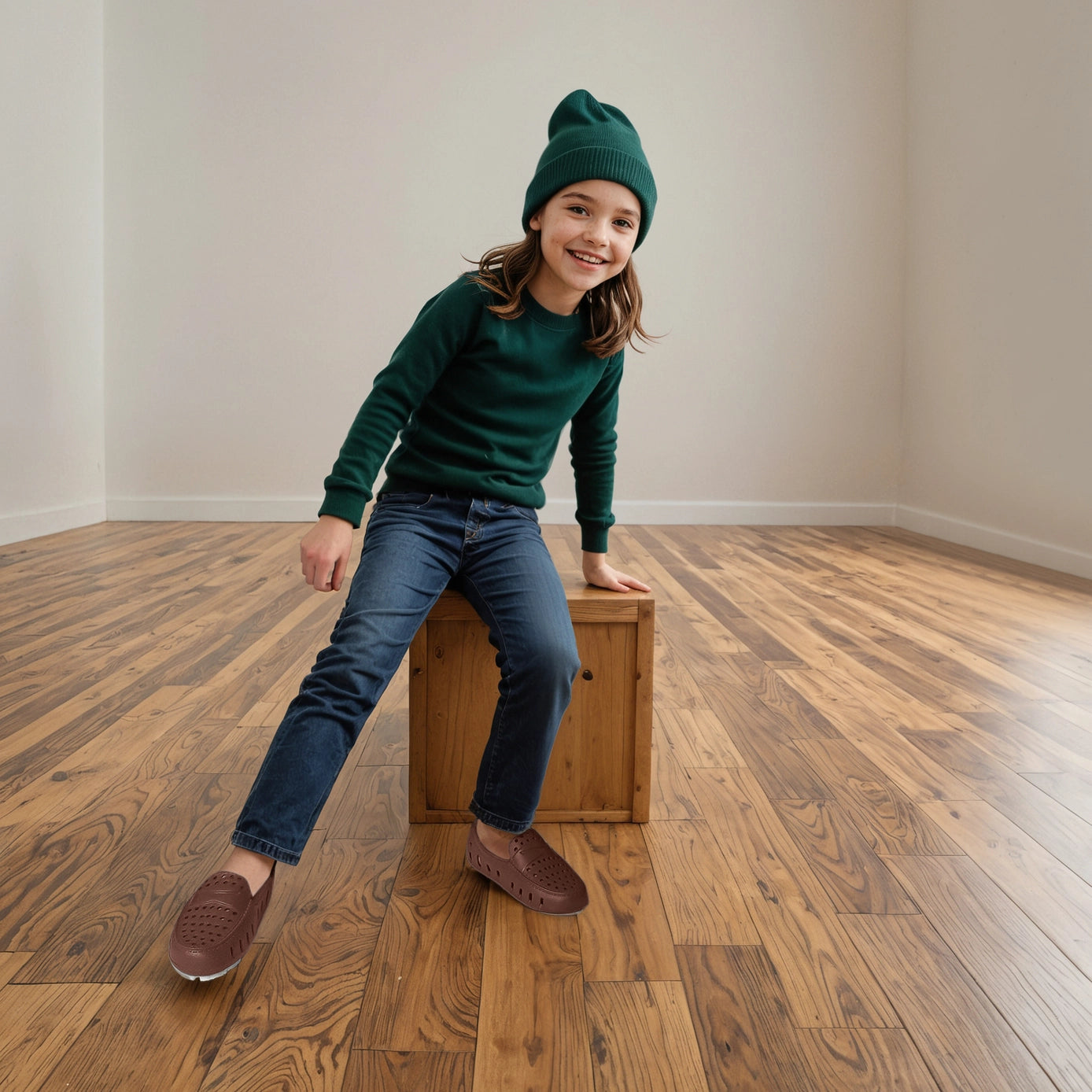 Floafers Prodigy Driver Shoes Driftwood Brown