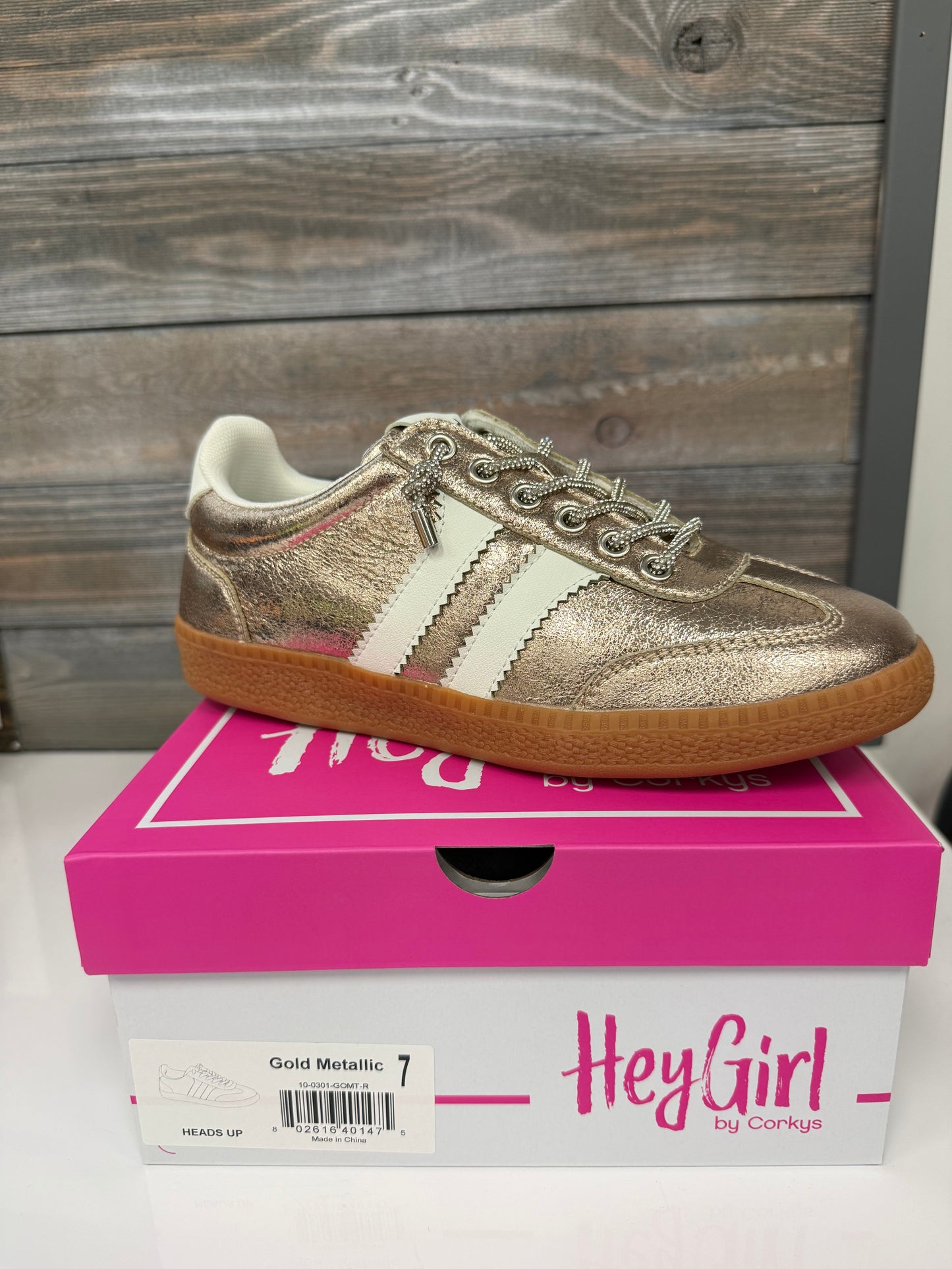 Corkys Hey Girl Gold Metallic Shoes