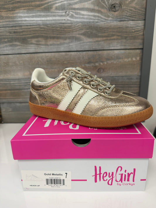 Corkys Hey Girl Gold Metallic Shoes