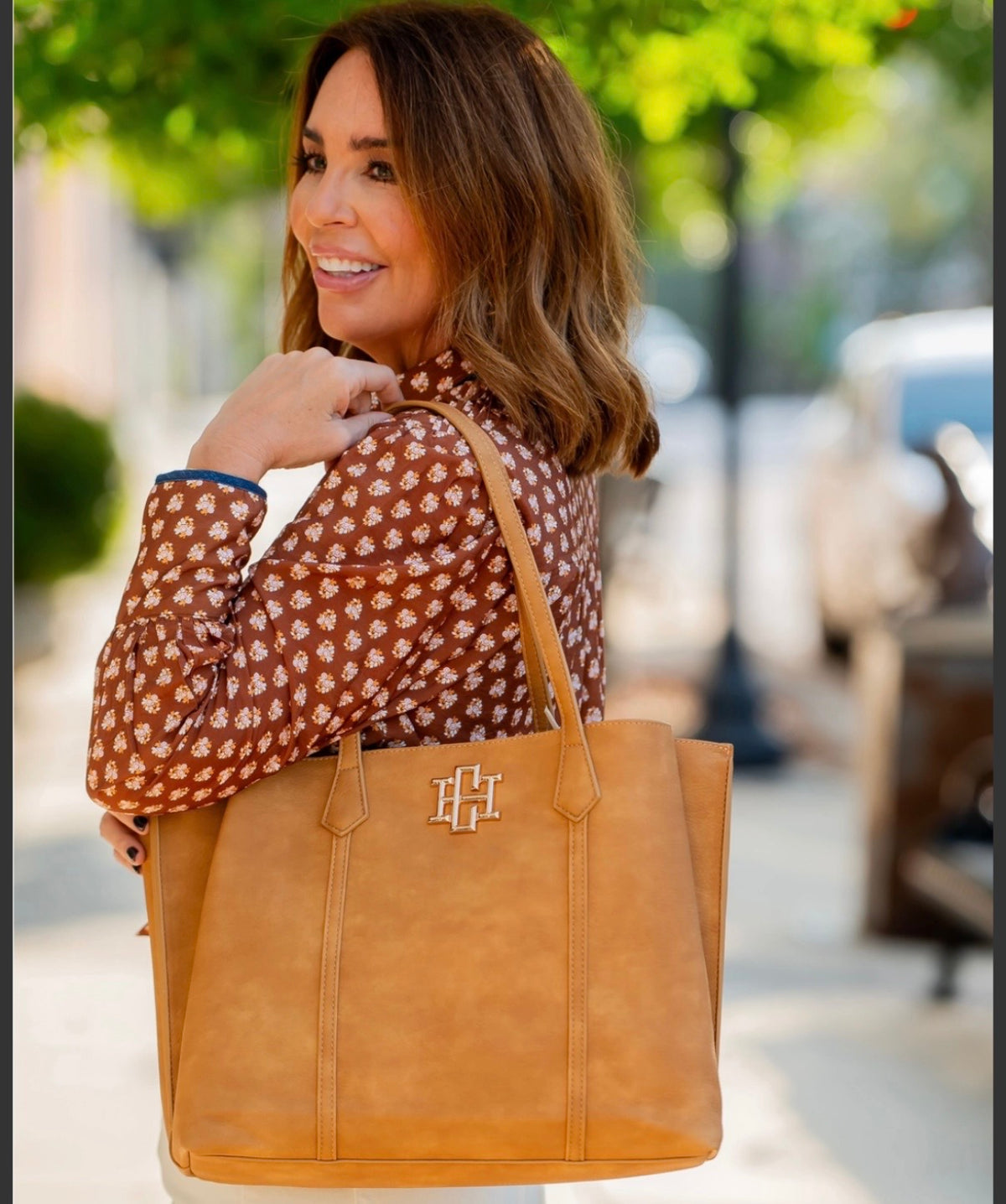 Carolina Hill Heath Tote Bag Mustard