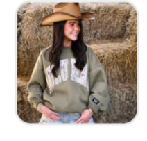Lulu Mac Camo Green Stitched Sweatshirt