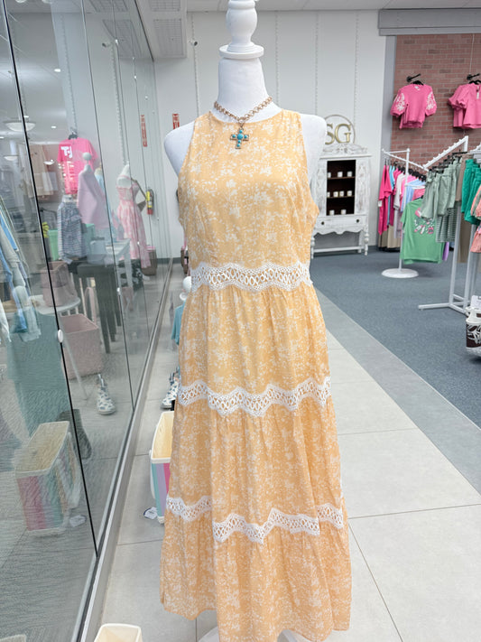 Found the One Yellow Midi Dress