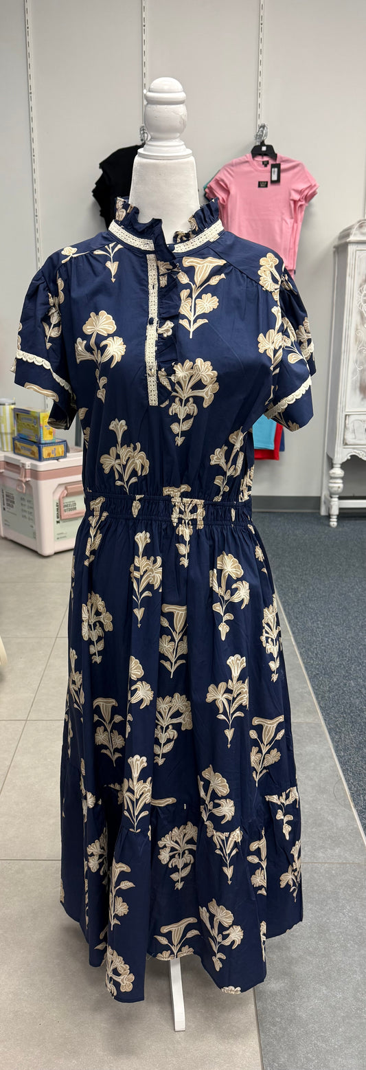 In My Element Blue Floral Dress by Umgee