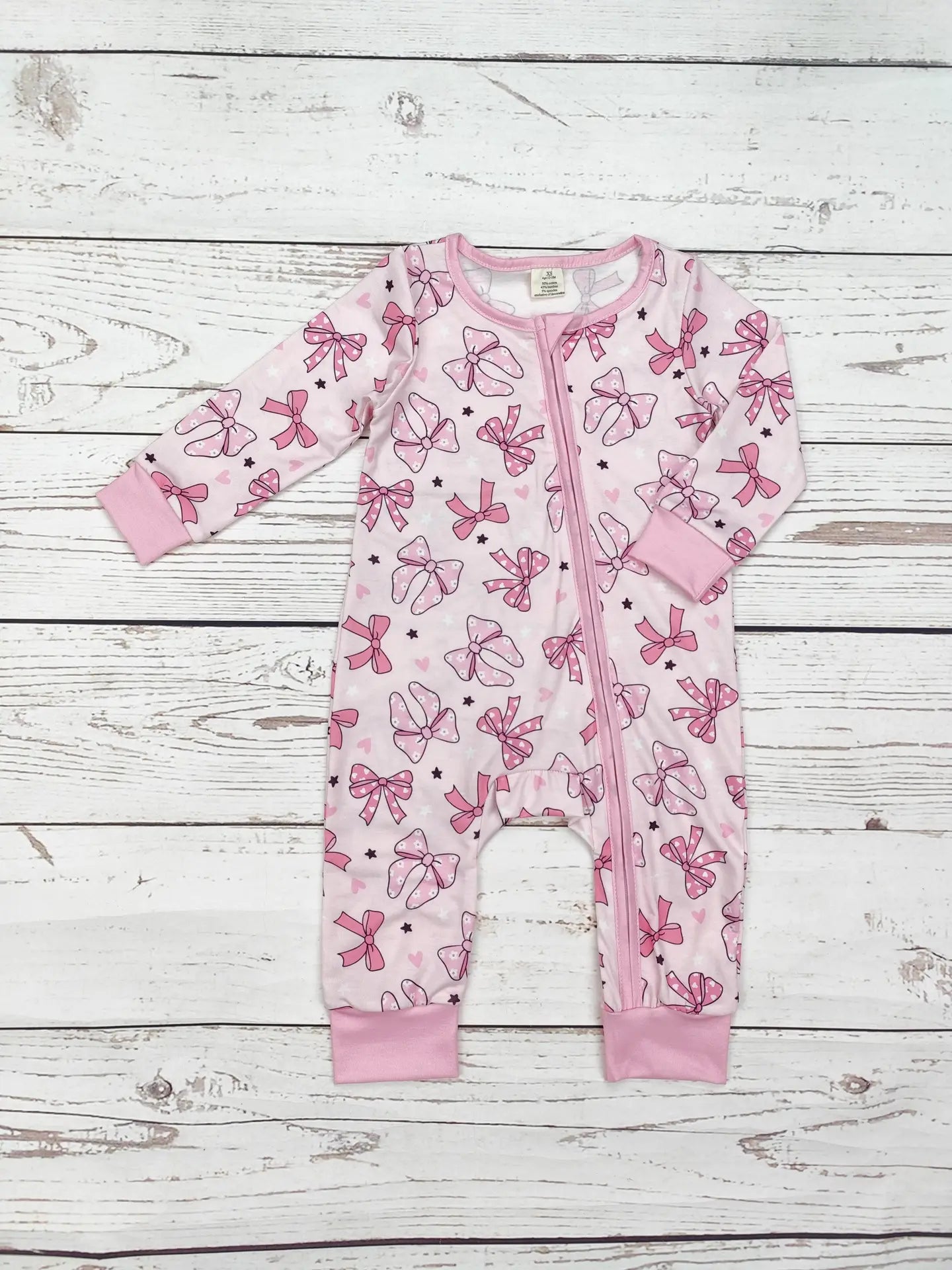 Baby Girl Bow Zippy Sleeper