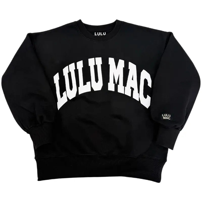 Lulu Mac Black/White Puff Sweatshirt