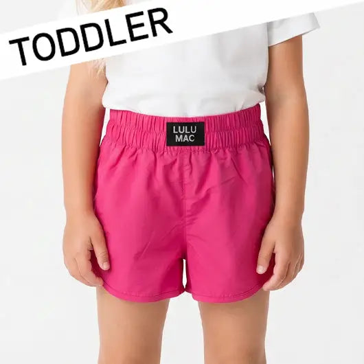 Lulu Mac Hot Pink Toddler Shorts